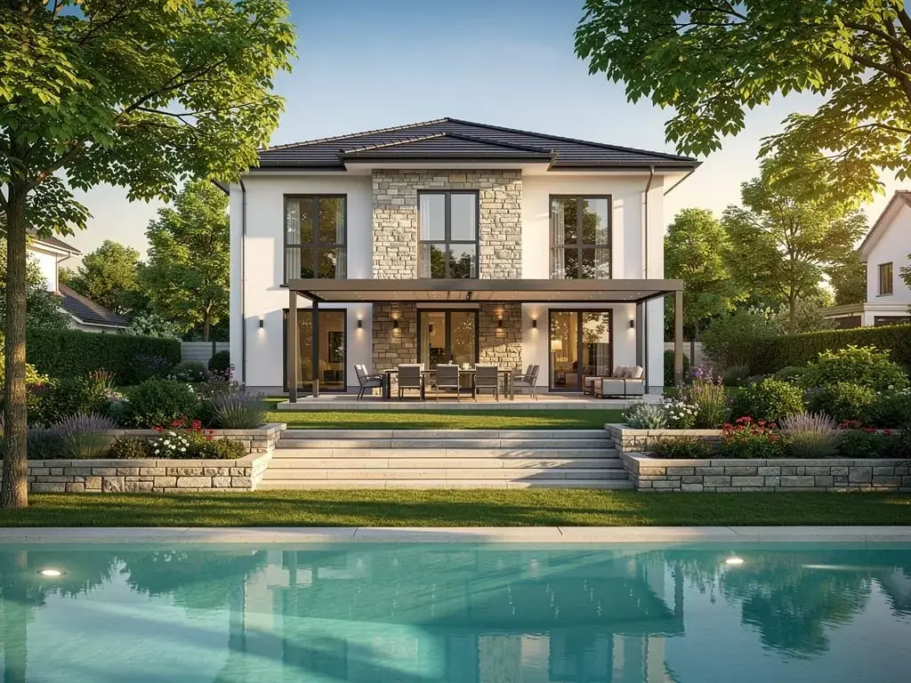 Exklusive Stadtvilla mit Pool und Garten - Duesseldorf-Kaiserswerth